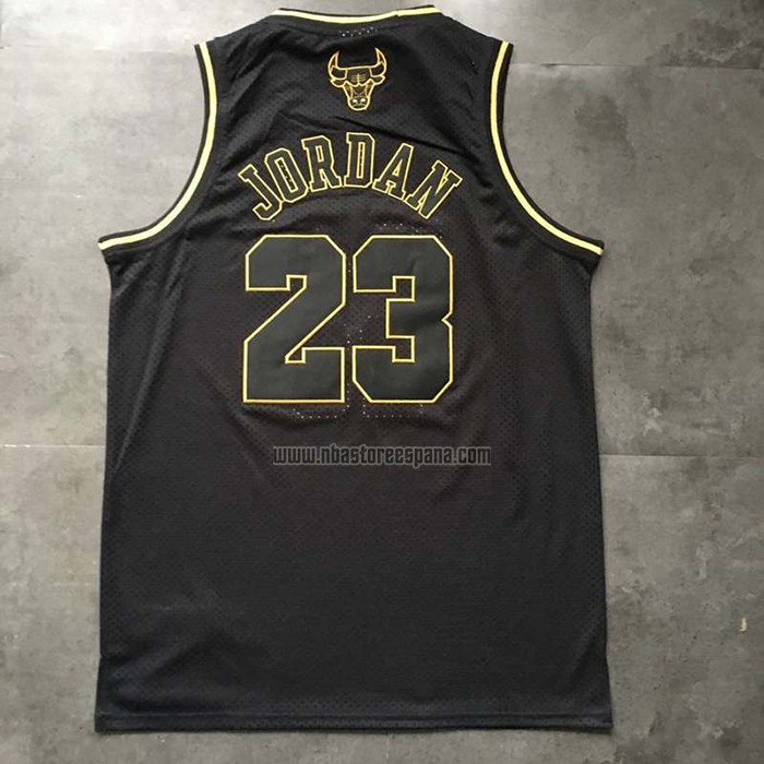Camiseta Chicago Bulls Michael Jordan NO 23 Retro 1997-98 Negro